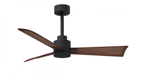 Alessandra 3-blade transitional ceiling fan in matte black finish with walnut blades. Optimized for (230|AK-BK-WN-42)