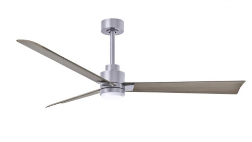 Alessandra 3-blade transitional ceiling fan in brushed nickel finish with gray ash blades. Optimized (230|AKLK-BN-GA-56)