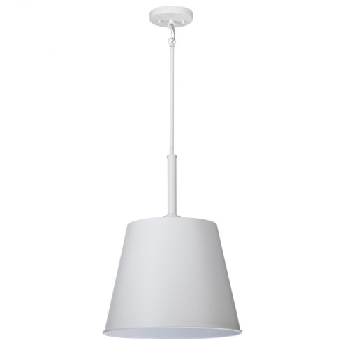 Alexis 1 Light Large Pendant; Matte White Finish (81|60/7948)