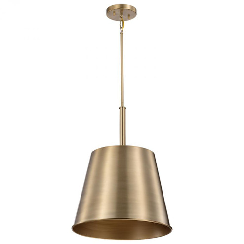 Alexis 1 Light Large Pendant; Burnished Brass and Gold Finish (81|60/7938)