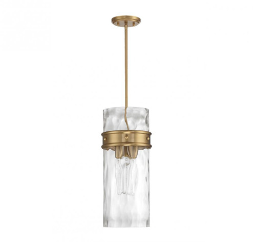 Ashton 3-Light Pendant in Warm Brass (641|V6-L7-3704-3-322)