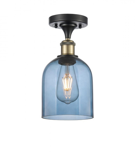 Bella - 1 Light - 6 inch - Black Antique Brass - Semi-Flush Mount (3442|516-1C-BAB-G558-6BL)