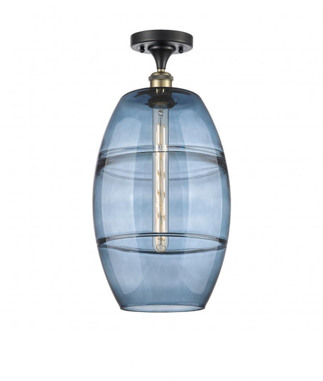 Vaz - 1 Light - 10 inch - Black Antique Brass - Semi-Flush Mount (3442|516-1C-BAB-G557-10BL)