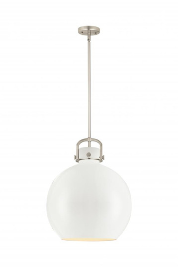 Newton Sphere - 1 Light - 16 inch - Satin Nickel - Pendant (3442|410-1SL-SN-M410-16W)