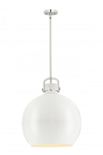 Newton Sphere - 1 Light - 18 inch - Polished Nickel - Pendant (3442|410-1SL-PN-M410-18W)