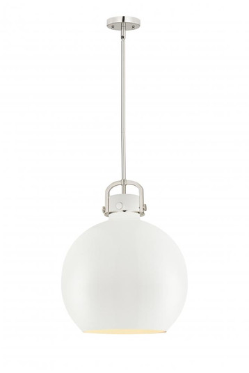 Newton Sphere - 1 Light - 16 inch - Polished Nickel - Pendant (3442|410-1SL-PN-M410-16W)