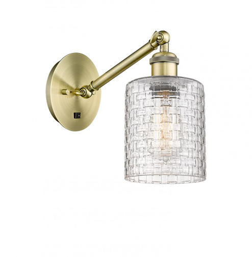 Cobbleskill - 1 Light - 5 inch - Antique Brass - Sconce (3442|317-1W-AB-G112C-5CL)