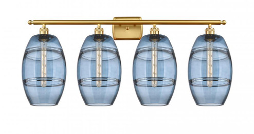 Vaz - 4 Light - 38 inch - Satin Gold - Bath Vanity Light (3442|516-4W-SG-G557-8BL)