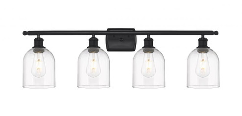 Bella - 4 Light - 36 inch - Matte Black - Bath Vanity Light (3442|516-4W-BK-G558-6CL)