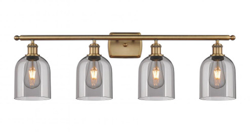 Bella - 4 Light - 36 inch - Brushed Brass - Bath Vanity Light (3442|516-4W-BB-G558-6SM)