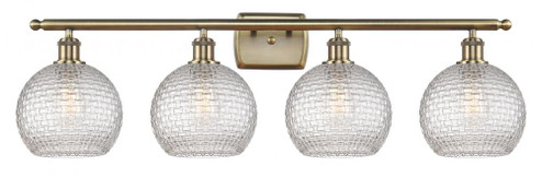 Athens - 4 Light - 38 inch - Antique Brass - Bath Vanity Light (3442|516-4W-AB-G122C-8CL)