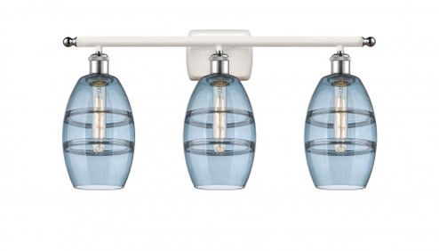 Vaz - 3 Light - 26 inch - White Polished Chrome - Bath Vanity Light (3442|516-3W-WPC-G557-6BL)