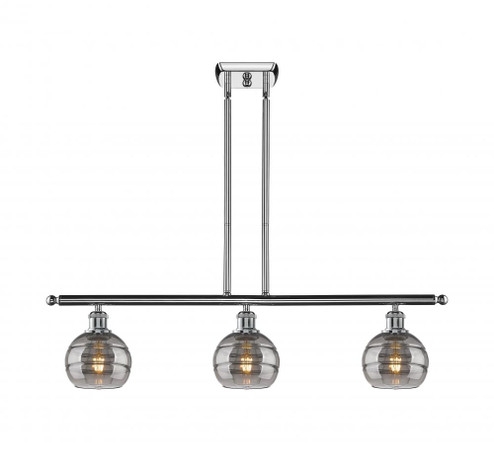 Rochester - 3 Light - 36 inch - Polished Chrome - Cord hung - Island Light (3442|516-3I-PC-G556-6SM)