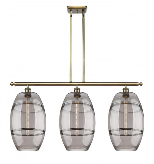 Vaz - 3 Light - 37 inch - Antique Brass - Stem hung - Island Light (3442|516-3I-AB-G557-10SM)