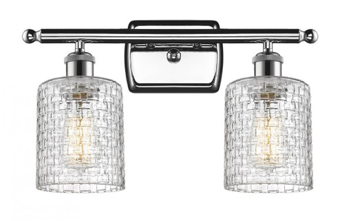 Cobbleskill - 2 Light - 15 inch - Polished Chrome - Bath Vanity Light (3442|516-2W-PC-G112C-5CL)