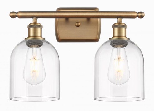 Bella - 2 Light - 16 inch - Brushed Brass - Bath Vanity Light (3442|516-2W-BB-G558-6CL)