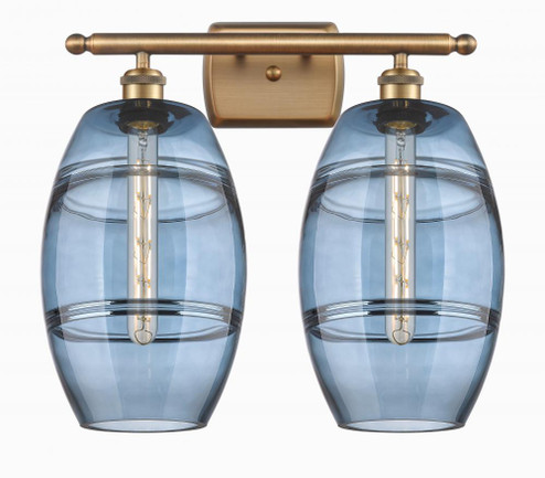 Vaz - 2 Light - 18 inch - Brushed Brass - Bath Vanity Light (3442|516-2W-BB-G557-8BL)