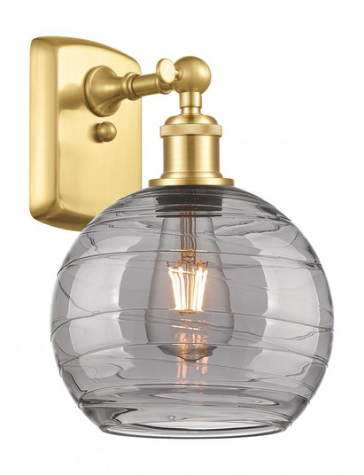 Athens Deco Swirl - 1 Light - 8 inch - Satin Gold - Sconce (3442|516-1W-SG-G1213-8SM)