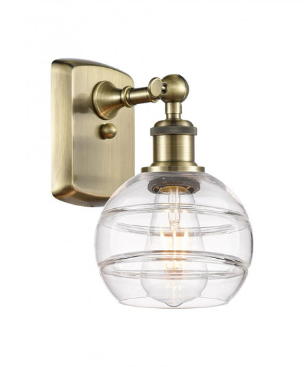Rochester - 1 Light - 6 inch - Antique Brass - Sconce (3442|516-1W-AB-G556-6CL)