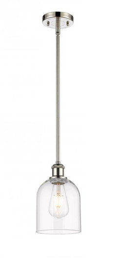Bella - 1 Light - 6 inch - Polished Nickel - Mini Pendant (3442|516-1S-PN-G558-6CL)