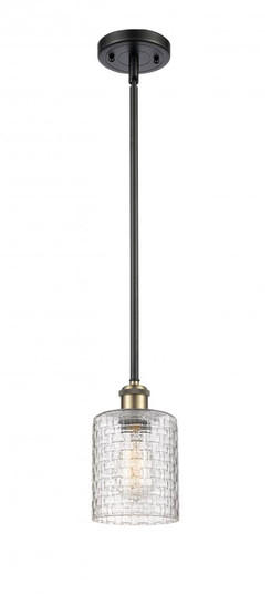 Cobbleskill - 1 Light - 5 inch - Black Antique Brass - Mini Pendant (3442|516-1S-BAB-G112C-5CL)