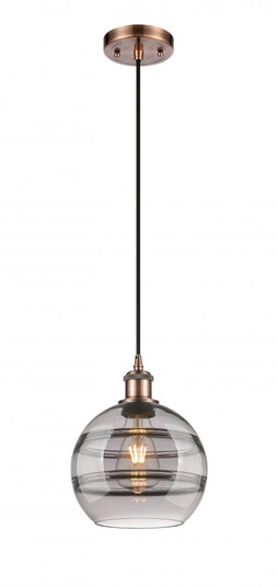 Rochester - 1 Light - 8 inch - Antique Copper - Cord hung - Mini Pendant (3442|516-1P-AC-G556-8SM)