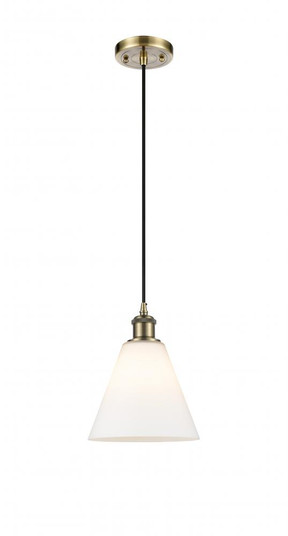 Berkshire - 1 Light - 8 inch - Antique Brass - Cord hung - Mini Pendant (3442|516-1P-AB-GBC-81)