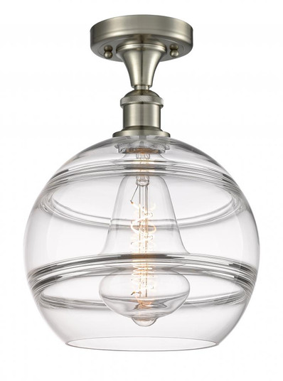 Rochester - 1 Light - 10 inch - Brushed Satin Nickel - Semi-Flush Mount (3442|516-1C-SN-G556-10CL)