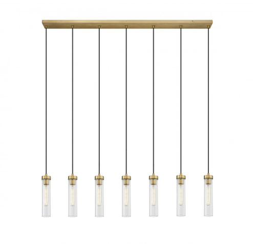 7 Light Linear Chandelier (276|740P-7L-RB)
