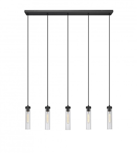 5 Light Linear Chandelier (276|740P-5L-MB)