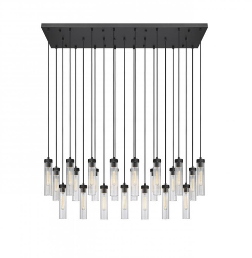 23 Light Linear Chandelier (276|740P-23L-MB)