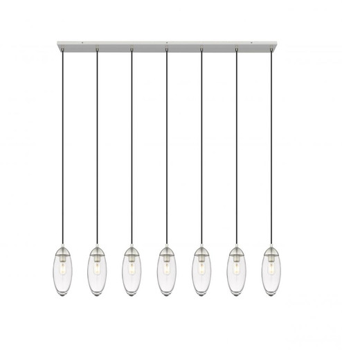 7 Light Linear Chandelier (276|651P-7L-BN)