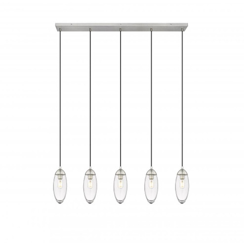 5 Light Linear Chandelier (276|651P-5L-BN)