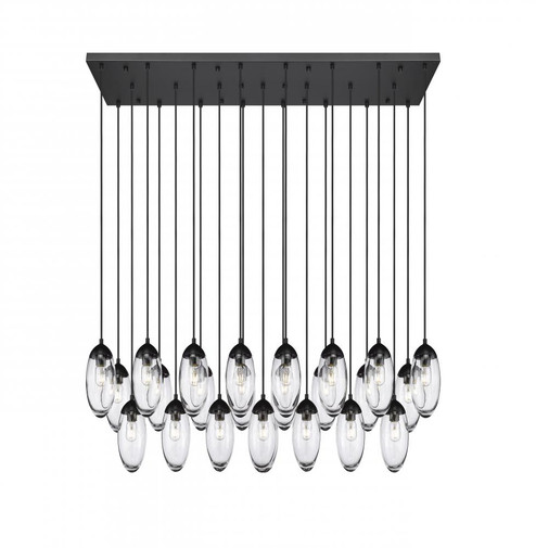 23 Light Linear Chandelier (276|651P-23L-MB)