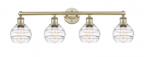 Rochester - 4 Light - 33 inch - Antique Brass - Bath Vanity Light (3442|616-4W-AB-G556-6CL)