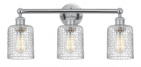 Cobbleskill - 3 Light - 23 inch - Polished Chrome - Bath Vanity Light (3442|616-3W-PC-G112C-5CL)
