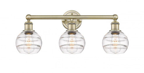 Rochester - 3 Light - 24 inch - Antique Brass - Bath Vanity Light (3442|616-3W-AB-G556-6CL)