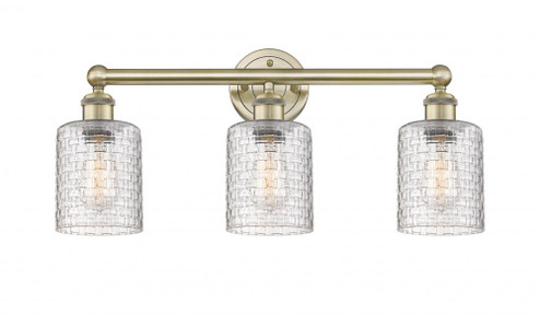 Cobbleskill - 3 Light - 23 inch - Antique Brass - Bath Vanity Light (3442|616-3W-AB-G112C-5CL)