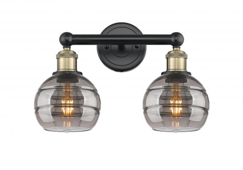 Rochester - 2 Light - 15 inch - Black Antique Brass - Bath Vanity Light (3442|616-2W-BAB-G556-6SM)