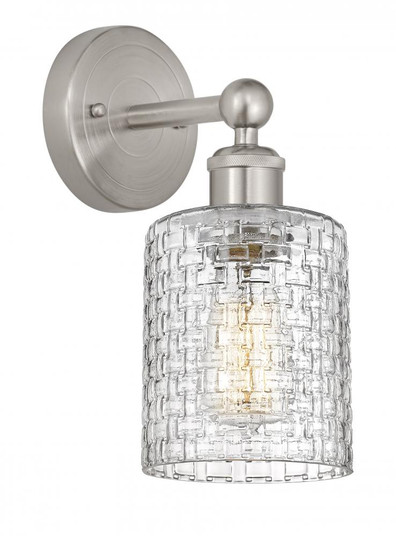 Cobbleskill - 1 Light - 5 inch - Brushed Satin Nickel - Sconce (3442|616-1W-SN-G112C-5CL)