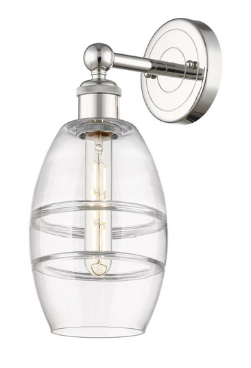 Vaz - 1 Light - 6 inch - Polished Nickel - Sconce (3442|616-1W-PN-G557-6CL)