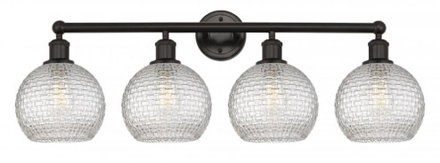 Athens - 4 Light - 35 inch - Oil Rubbed Bronze - Bath Vanity Light (3442|616-4W-OB-G122C-8CL)