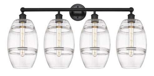 Vaz - 4 Light - 35 inch - Matte Black - Bath Vanity Light (3442|616-4W-BK-G557-8CL)