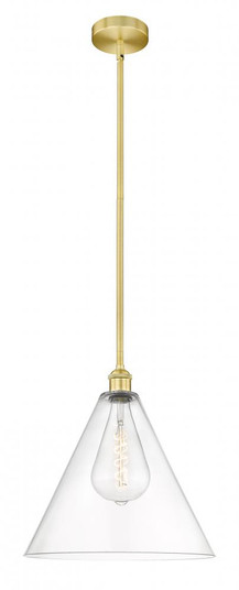 Berkshire - 1 Light - 16 inch - Satin Gold - Stem hung - Pendant (3442|616-1S-SG-GBC-162-LED)