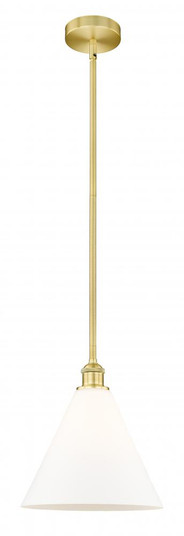 Berkshire - 1 Light - 12 inch - Satin Gold - Cord hung - Mini Pendant (3442|616-1S-SG-GBC-121)