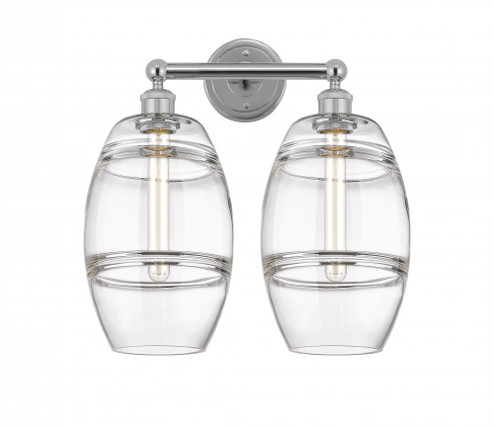 Vaz - 2 Light - 17 inch - Polished Chrome - Bath Vanity Light (3442|616-2W-PC-G557-8CL)
