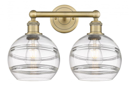 Rochester - 2 Light - 17 inch - Brushed Brass - Bath Vanity Light (3442|616-2W-BB-G556-8CL)