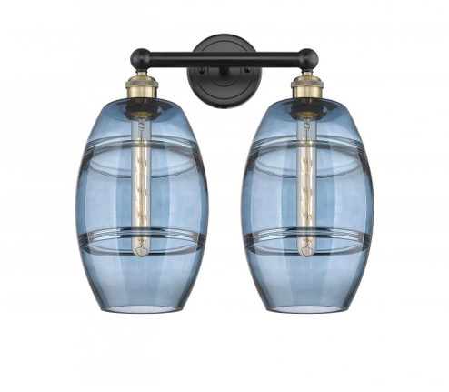 Vaz - 2 Light - 17 inch - Black Antique Brass - Bath Vanity Light (3442|616-2W-BAB-G557-8BL)