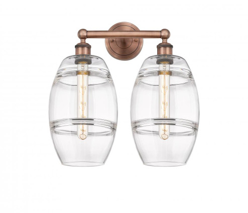 Vaz - 2 Light - 17 inch - Antique Copper - Bath Vanity Light (3442|616-2W-AC-G557-8CL)