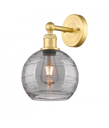 Athens Deco Swirl - 1 Light - 8 inch - Satin Gold - Sconce (3442|616-1W-SG-G1213-8SM)